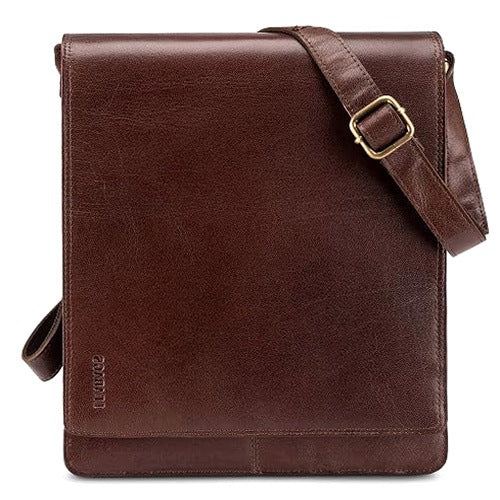 VINTAGE LEATHER SHOULDER BAG FOR LAPTOP 13 INCHES FOR MAN FOR HOME