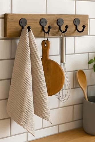 VINTAGE METAL WALL HOOKS SET OF 6 FOR TOWEL CLOTHES Manufacturer code SWC5908201322066