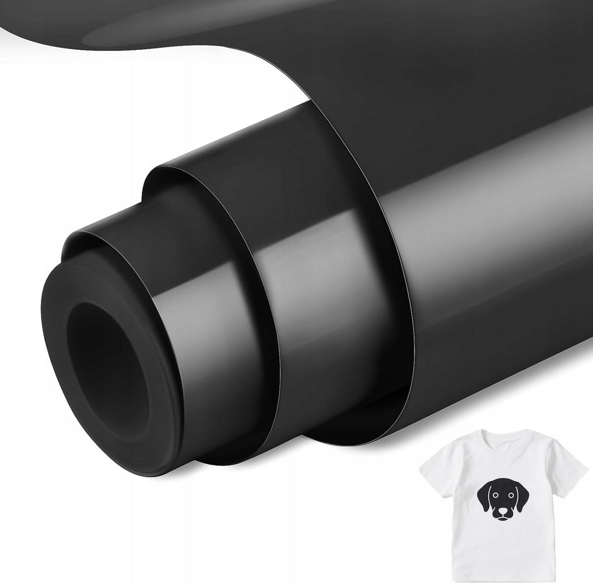 VINYL THERMAL TRANSFER PRESS THERMAL IRONING MATERIAL BLACK
