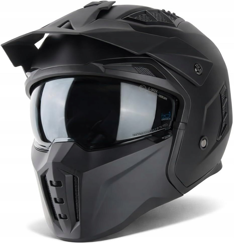 VINZ Streetfighter - Motorcycle Helmet Integral ECE 22.06 Packaging status original