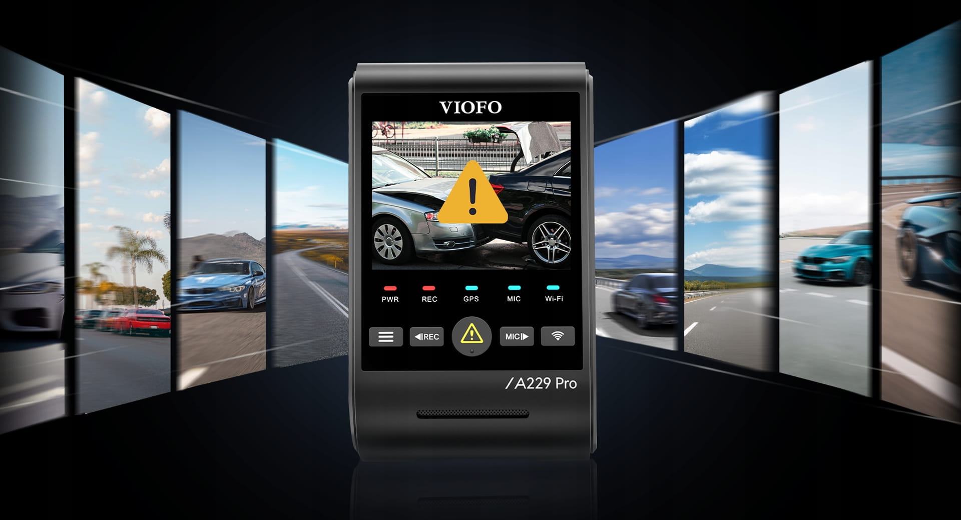 VIOFO A229 PRO 1CH - DVR - 4K - HDR - GPS - WI-FI - BT Manufacturer code A229
