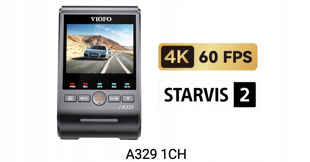 VIOFO A329 car camera front 4K 60FPS + HDR GPS G-sensor WiFi 6 BT