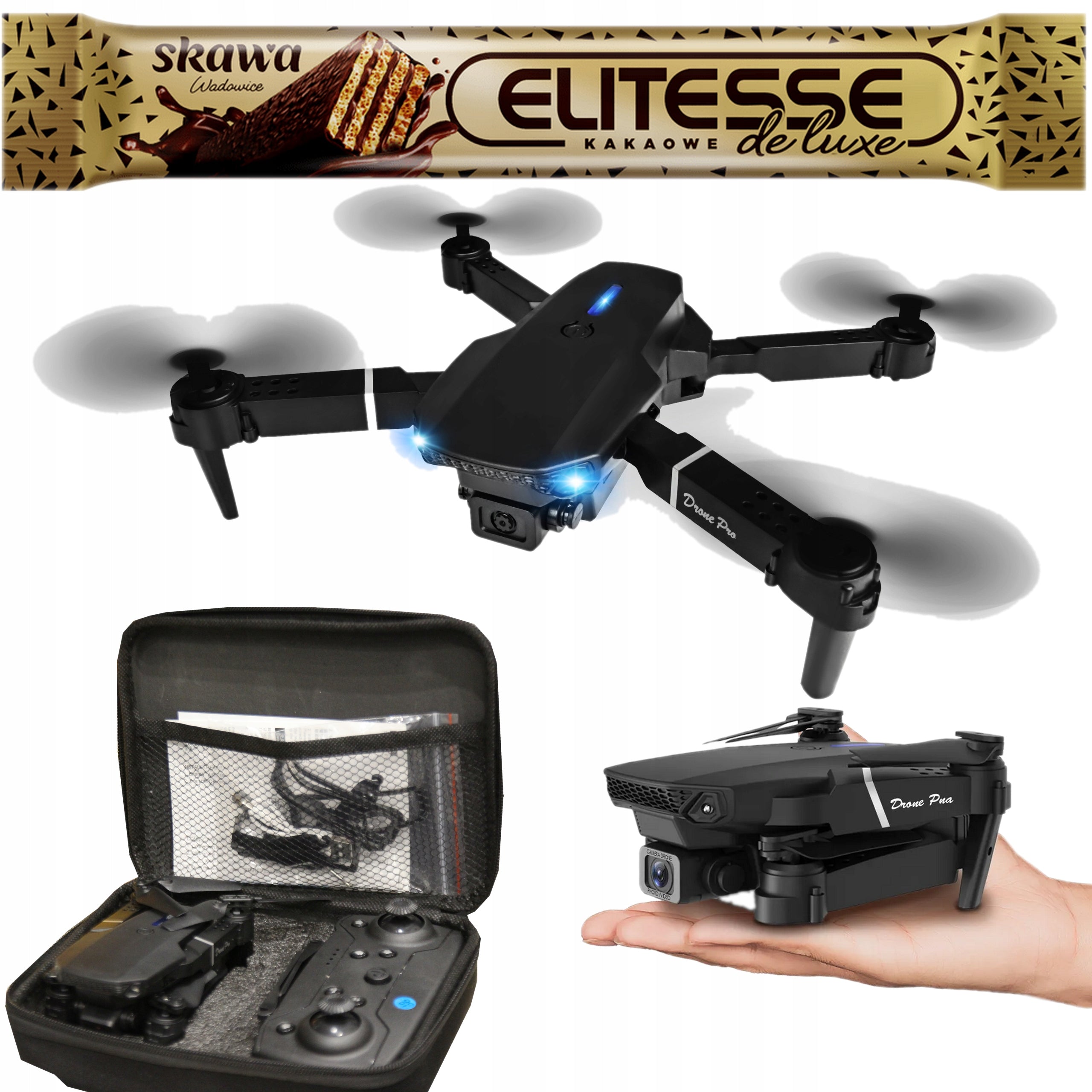 VIP SOLID Drone Training FPV Camera 4K WiFi 360 Black WITHOUT PERMISSION