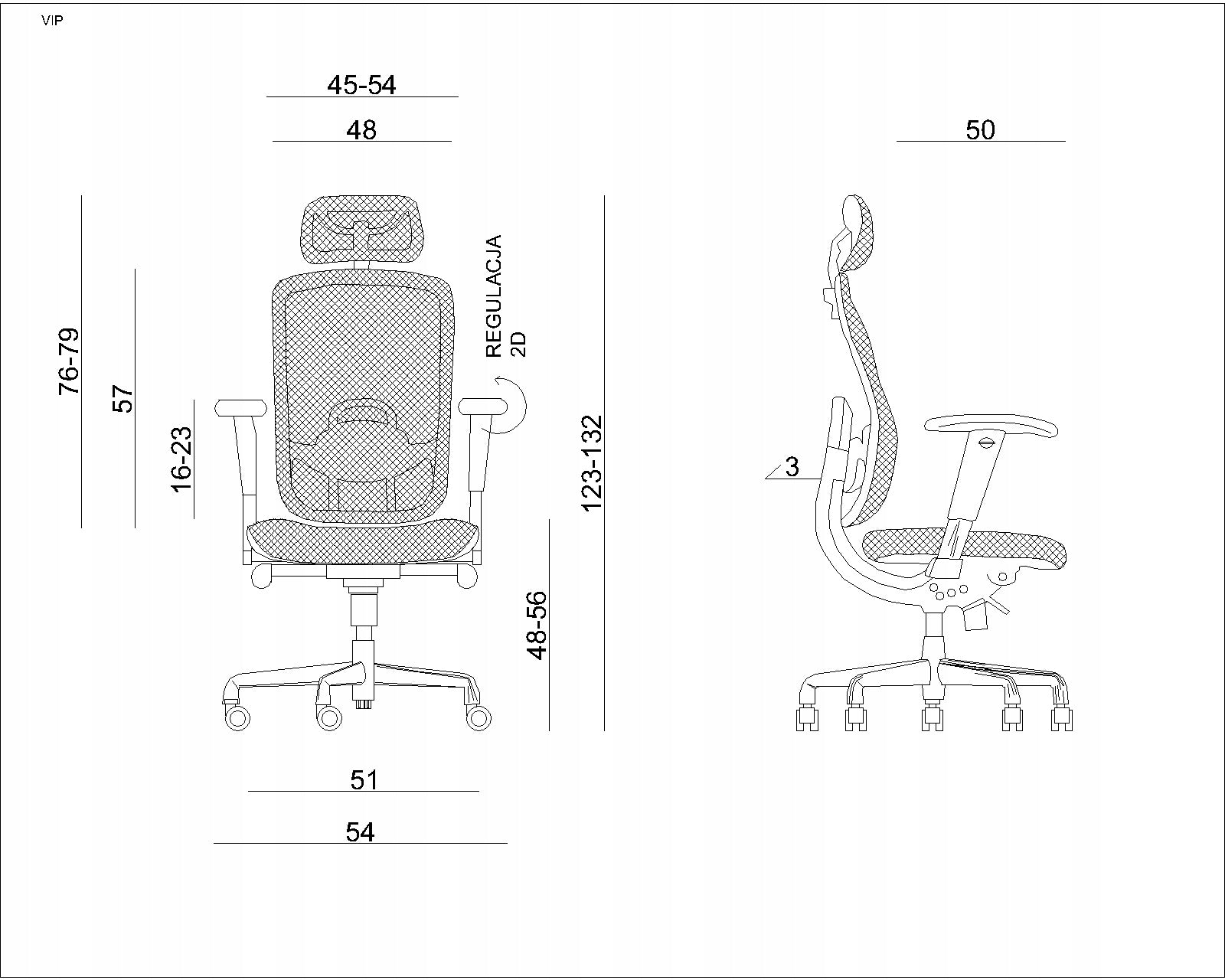 VIP office chair white mesh Unique / MEETS NEW STANDARDS Manufacturer code W-80