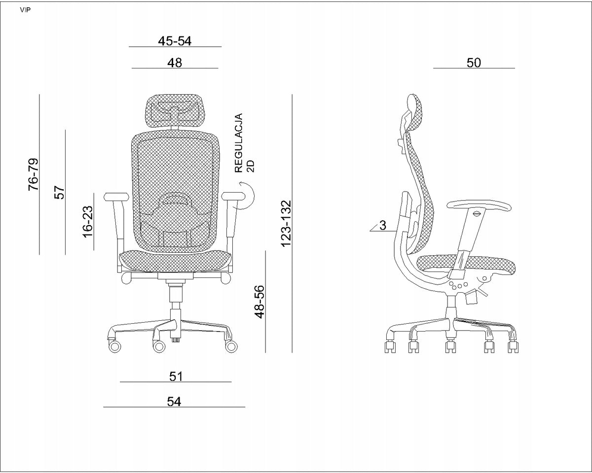 VIP office chair white mesh Unique / MEETS NEW STANDARDS Manufacturer code W-80
