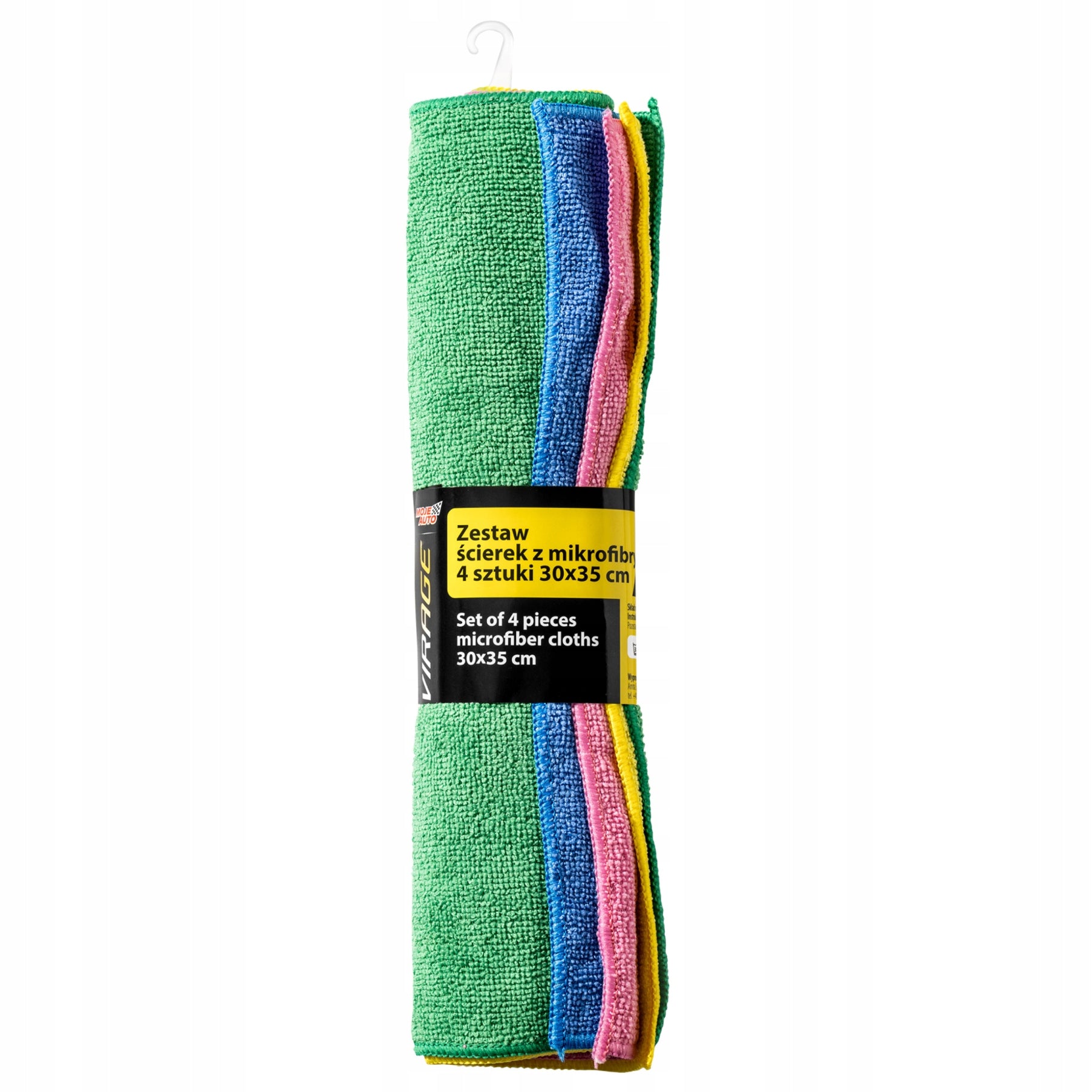VIRAGE Microfiber Car Wash Cloth Set 4 Pcs