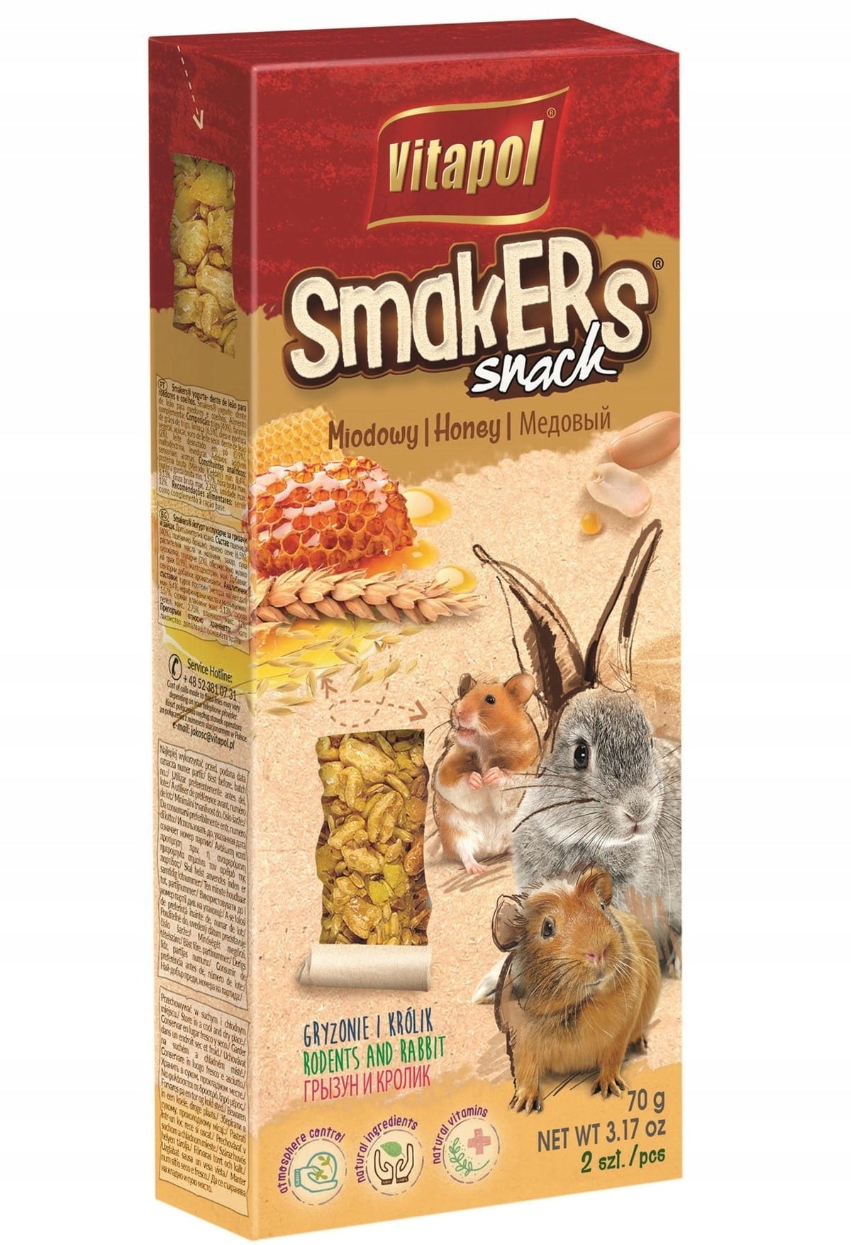 VITA HERBAL SMAKERS Honey Snack for Rodents 90G