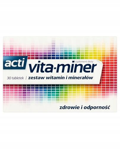 VITA-MINER Set of essential vitamins and minerals 30 tabl.