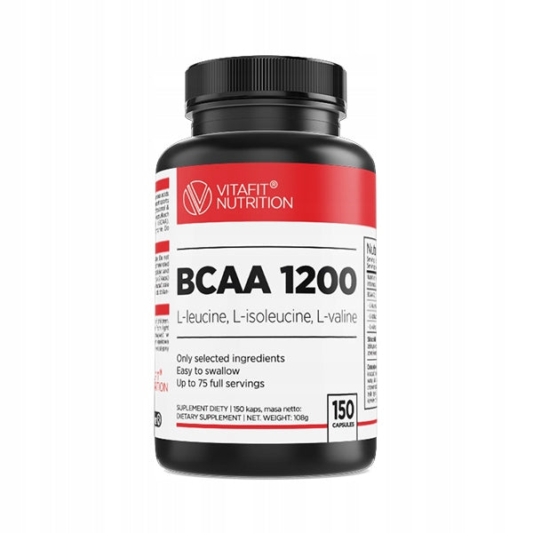 VITAFIT BCAA 1200 2:1:1 150 KAPS BRANCHED CHAIN AMINO ACIDS LEUCINE VALINE