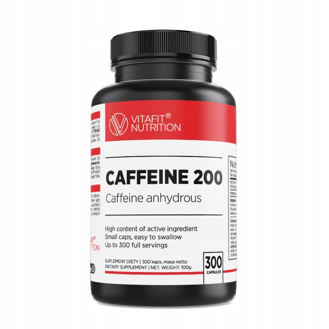 VITAFIT CAFFEINE 200MG 300 KAPS CAFFEINE ENERGY CONCENTRATION AGITATION