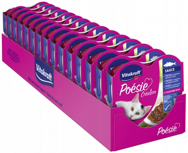 VITAKRAFT CAT POESIE Creation cod with pasta 15x85g