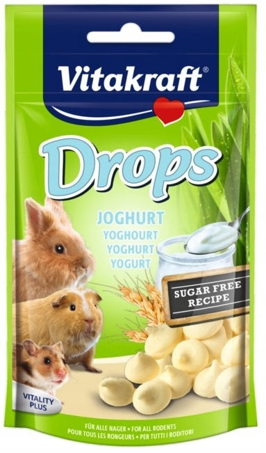 VITAKRAFT DROPS 75G YOGURT TREAT FOR RODENTS