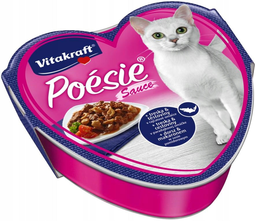 VITAKRAFT POESIE COD WITH PASTA AND TOMATOES FOR CATS 85 G