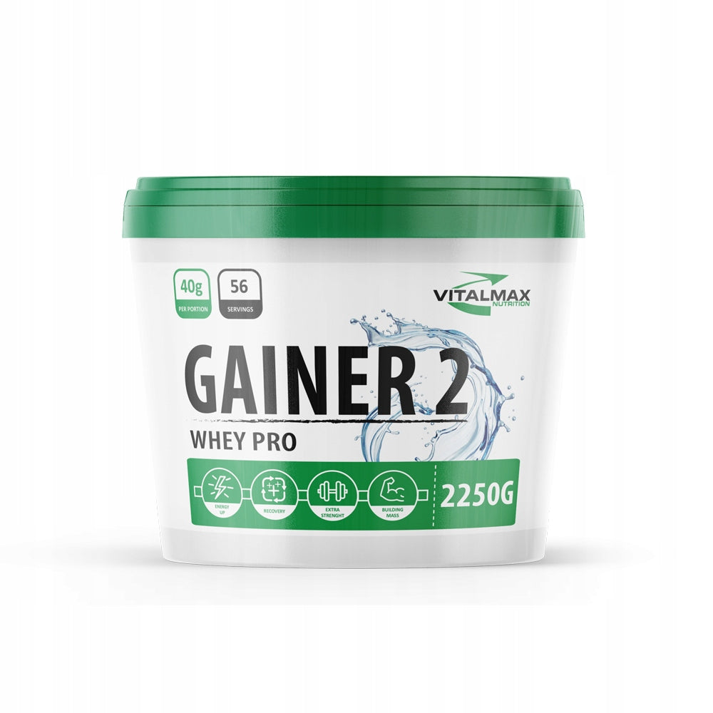 VITALMAX GAINER 2 2250G NUTRIENT CARBOHYDRATE PROTEIN CREATINE MASS VANILLA