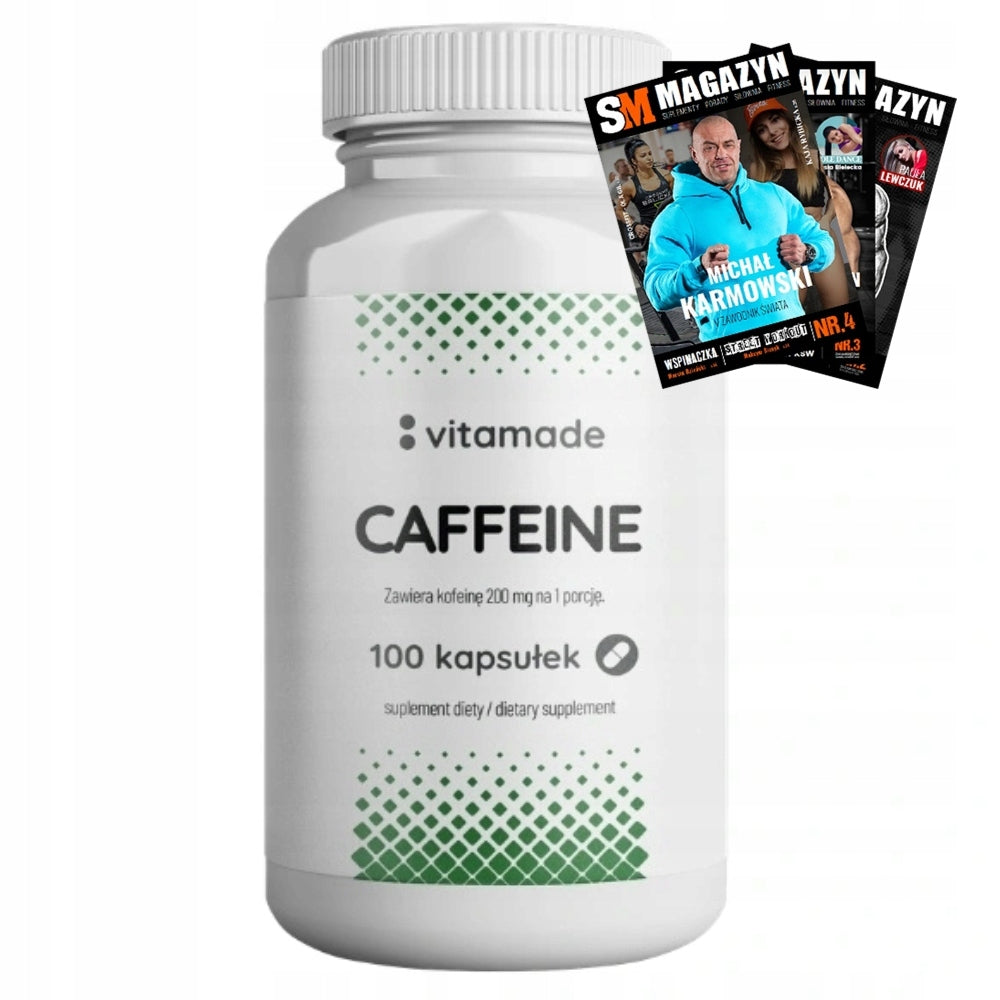 VITAMADE Caffeine 100 kaps MEMORY CONCENTRATION STIMULATION FATIGUE CAFFEINE