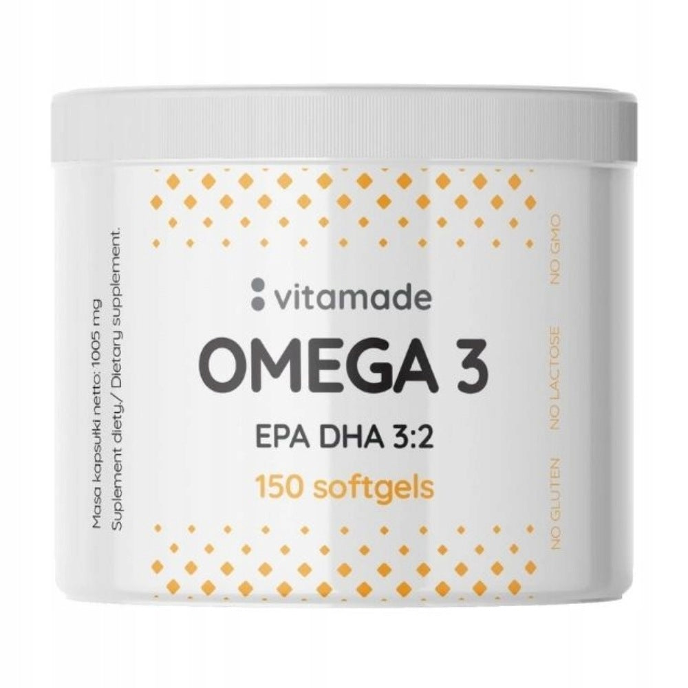 VITAMADE OMEGA 3 150 kaps HEART CONCENTRATION BRAIN WORK VISION Expiration date at least six months from the date of purchase