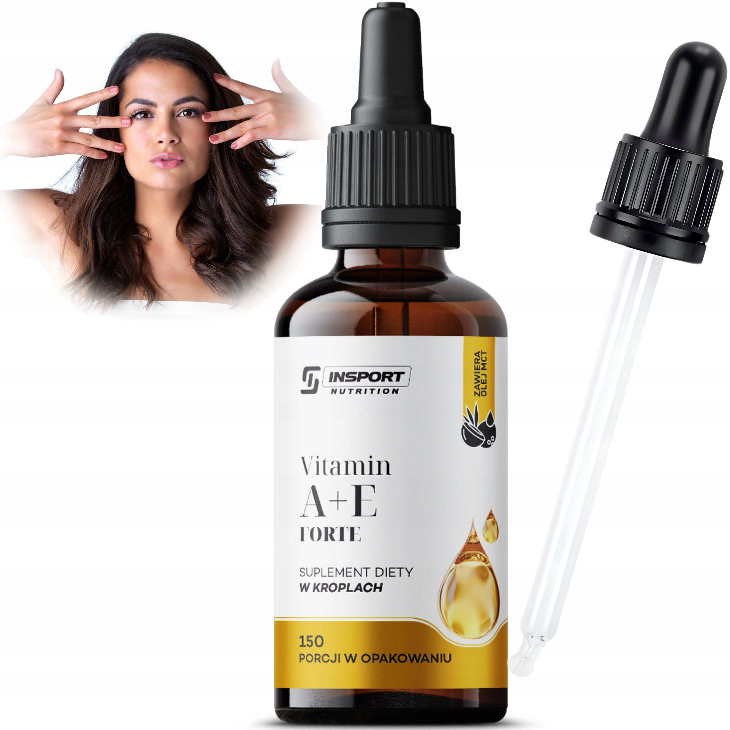 VITAMIN A+E FORTE DROPS 30ml EYES SKIN VISION IMMUNITY | INSPORT