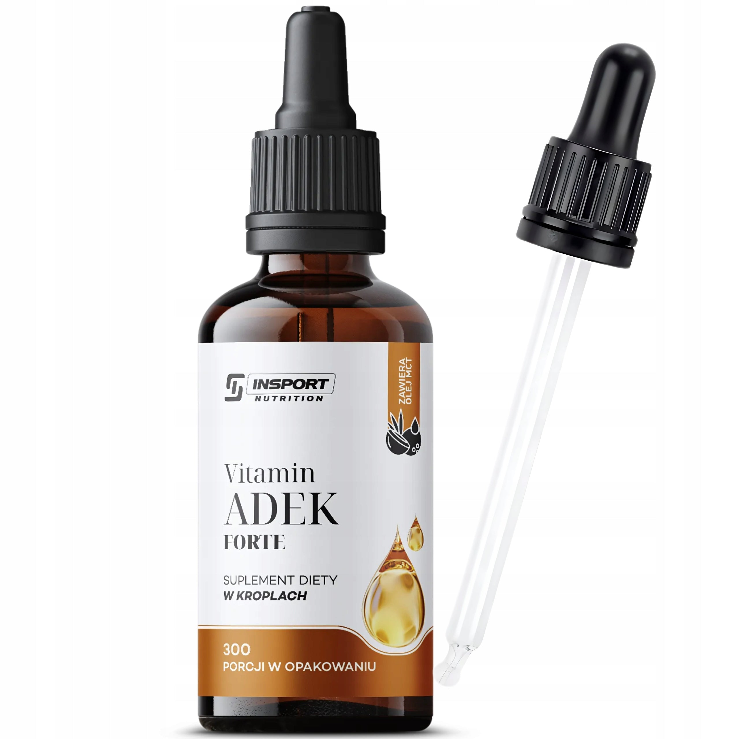 VITAMIN ADEK FORTE DROPS 30ml VITAMIN A D3 E K2 MK7 IMMUNITY | INSPORT EAN (GTIN) 5906746044061