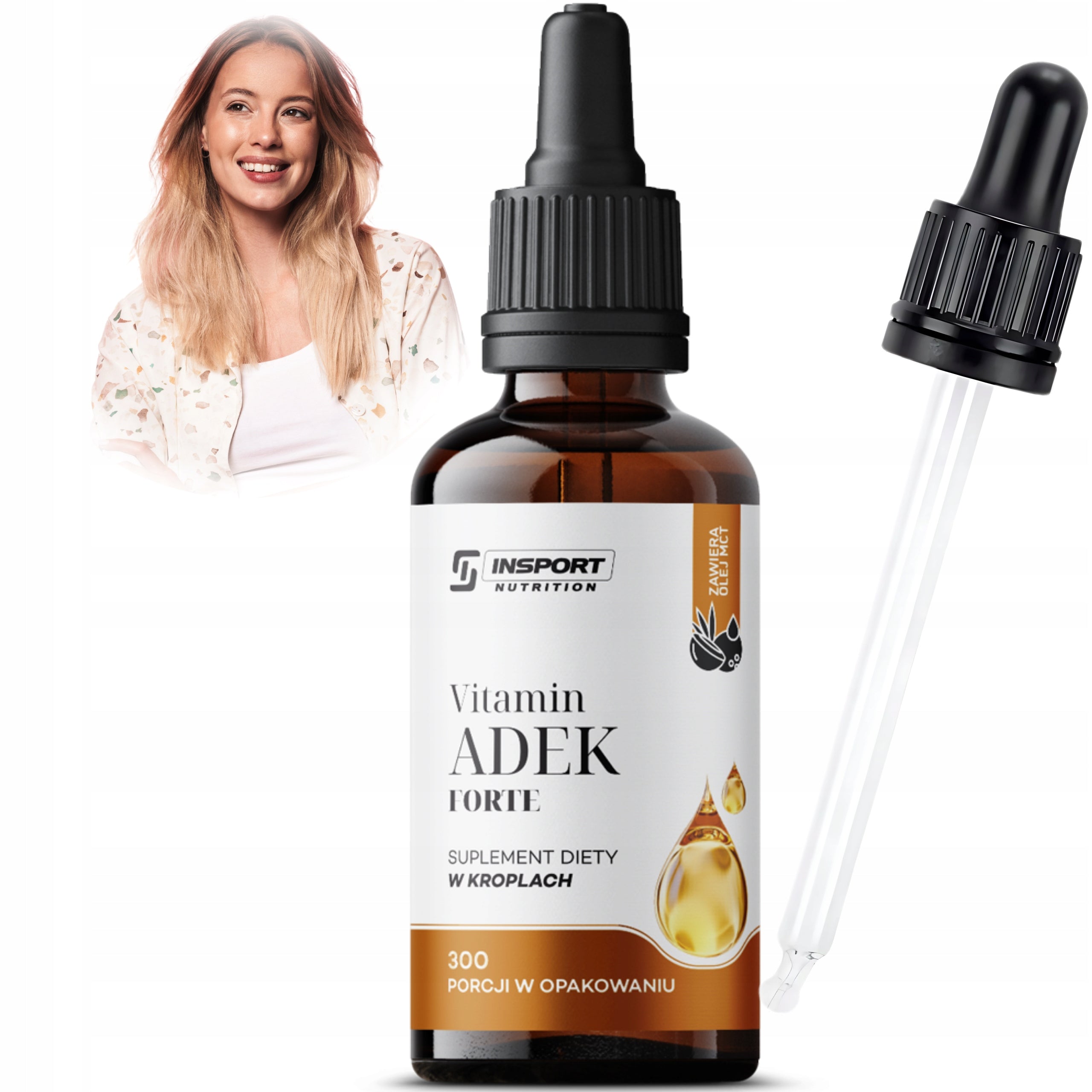 VITAMIN ADEK FORTE DROPS 30ml VITAMIN A D3 E K2 MK7 IMMUNITY | INSPORT