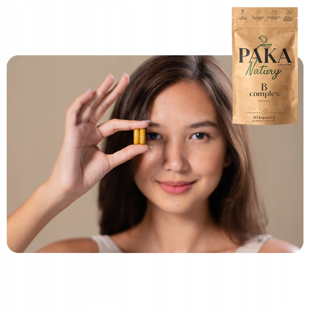 VITAMIN B COMPLEX 8 vitamins 100% vitamin B complex Paka B6 B12 B1 60caps Manufacturer code witaminabcomplex