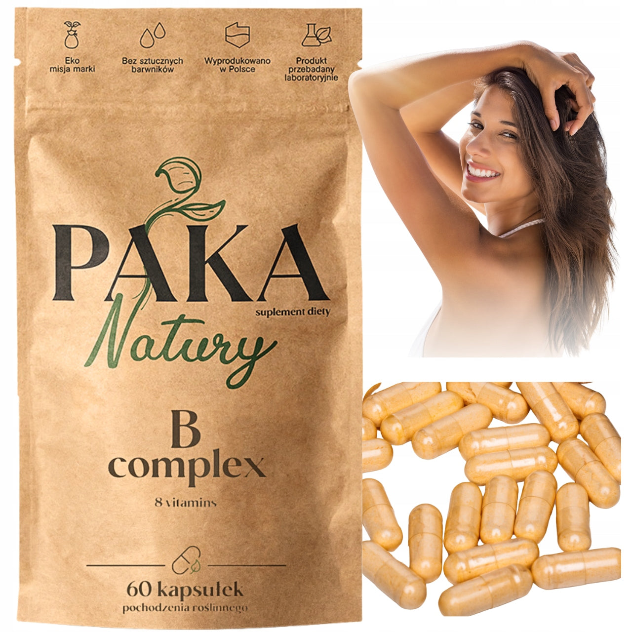 VITAMIN B COMPLEX 8 vitamins 100% vitamin B complex Paka B6 B12 B1 60caps