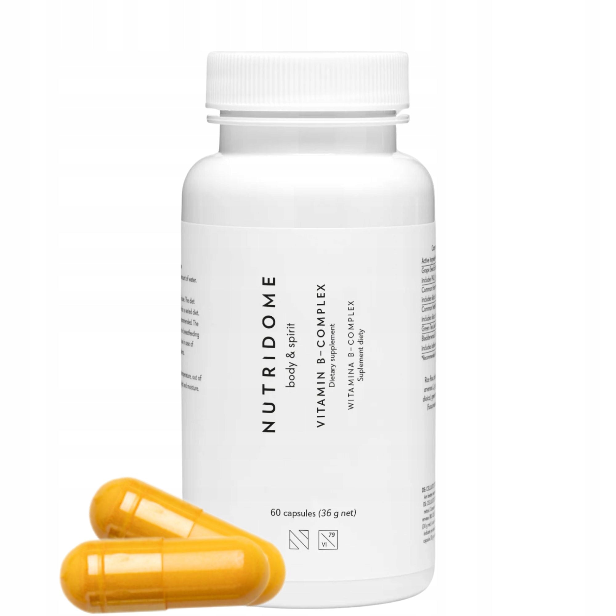 VITAMIN B-COMPLEX Nervous system support Metabolism Fatigue Nutridome
