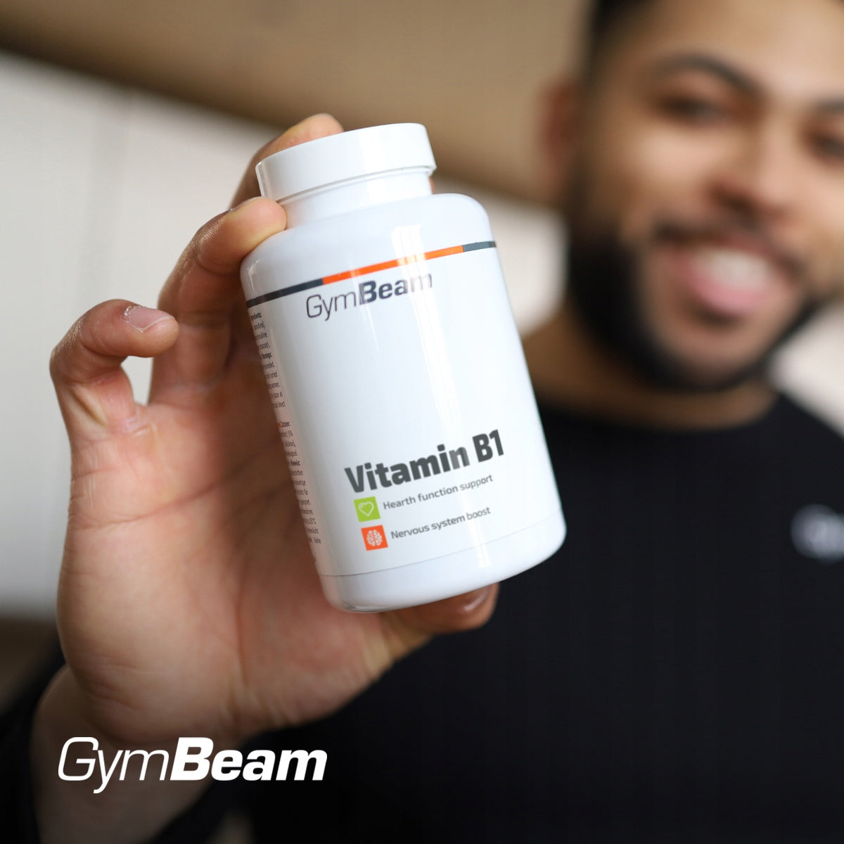 VITAMIN B1 THIAMINE 100 MG NERVOUS SYSTEM PSYCHE HEART - GymBeam 90 tab Brand GymBeam