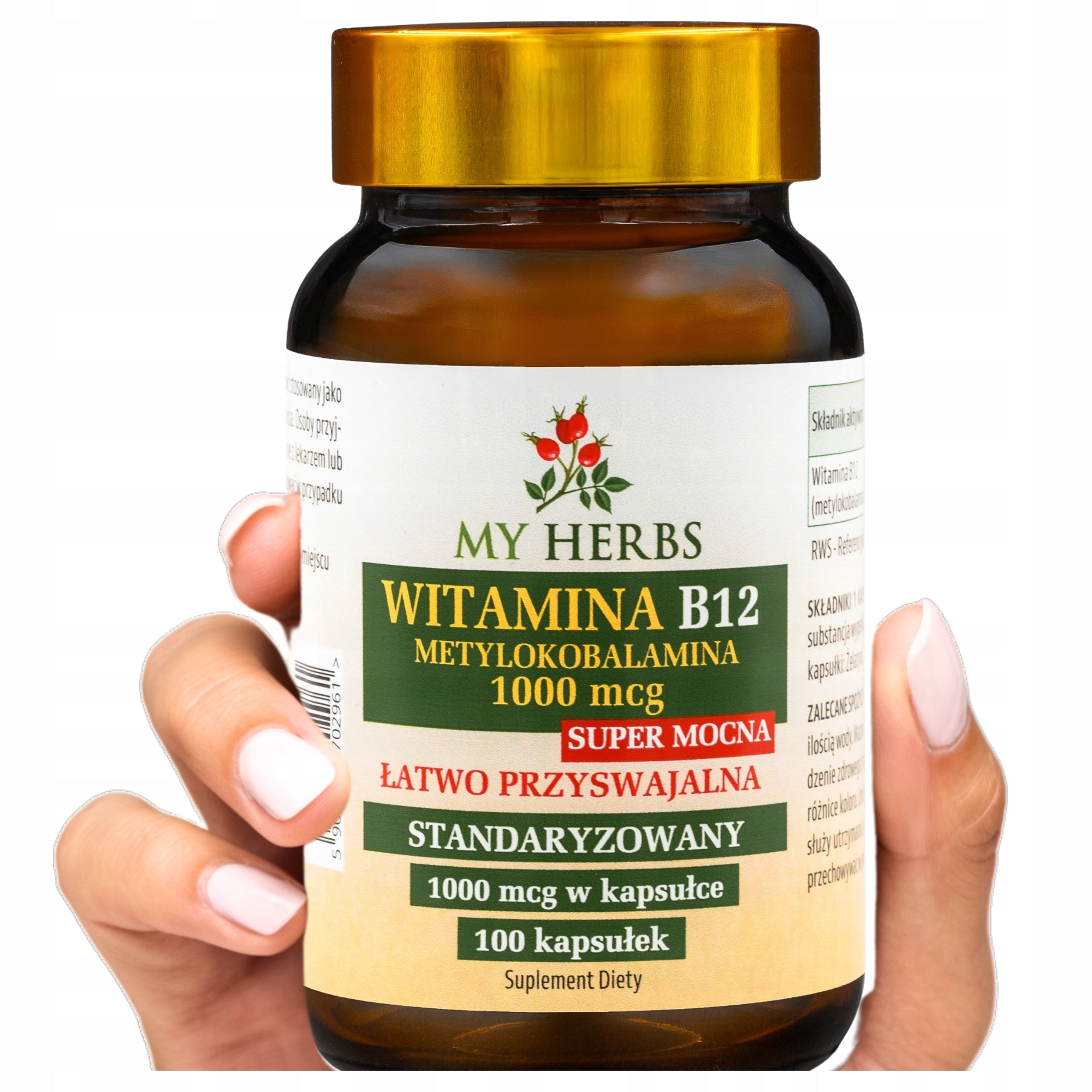 VITAMIN B12 METHYLCOBALAMIN 1000 MCG STANDARD EASILY DIGESTIBLE 100 KAPS