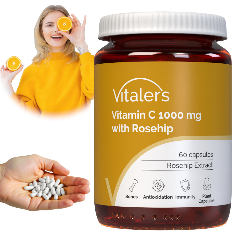 VITAMIN C 1000 mg Wild Rose MUSCLE RESISTANCE REGENERATION 60 kaps