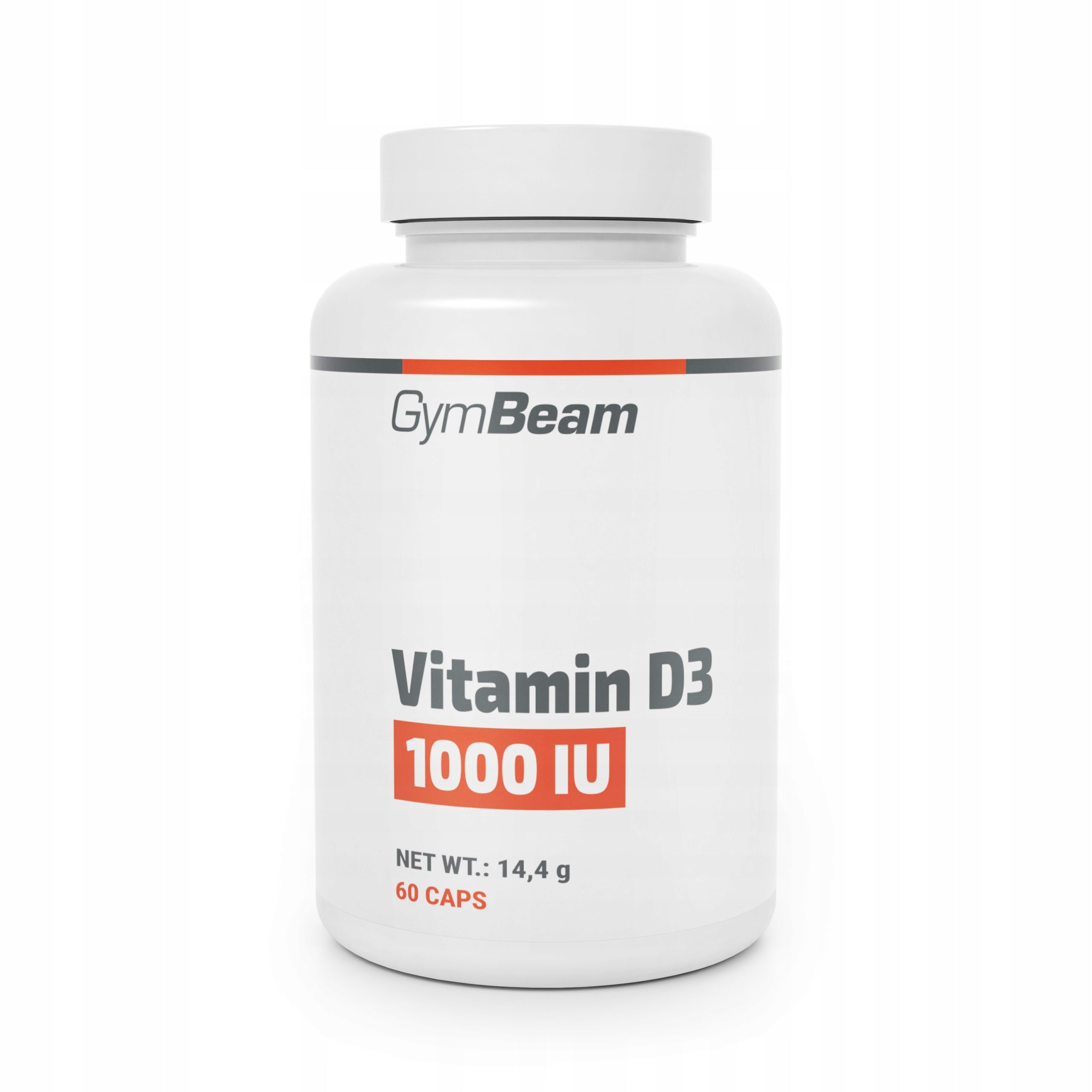 VITAMIN D3 1000 IU IMMUNITY HEALTHY BONES TEETH MUSCLES - GymBeam 60 kaps