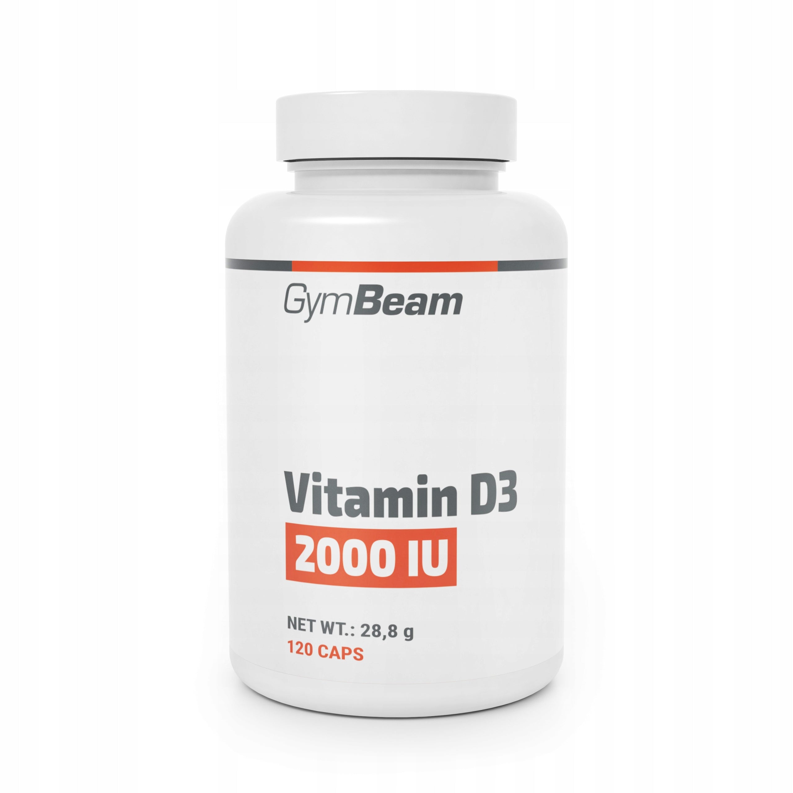 VITAMIN D3 2000 IU BONE RESISTANCE TEETH MUSCLES HEALTH - GymBeam 120caps