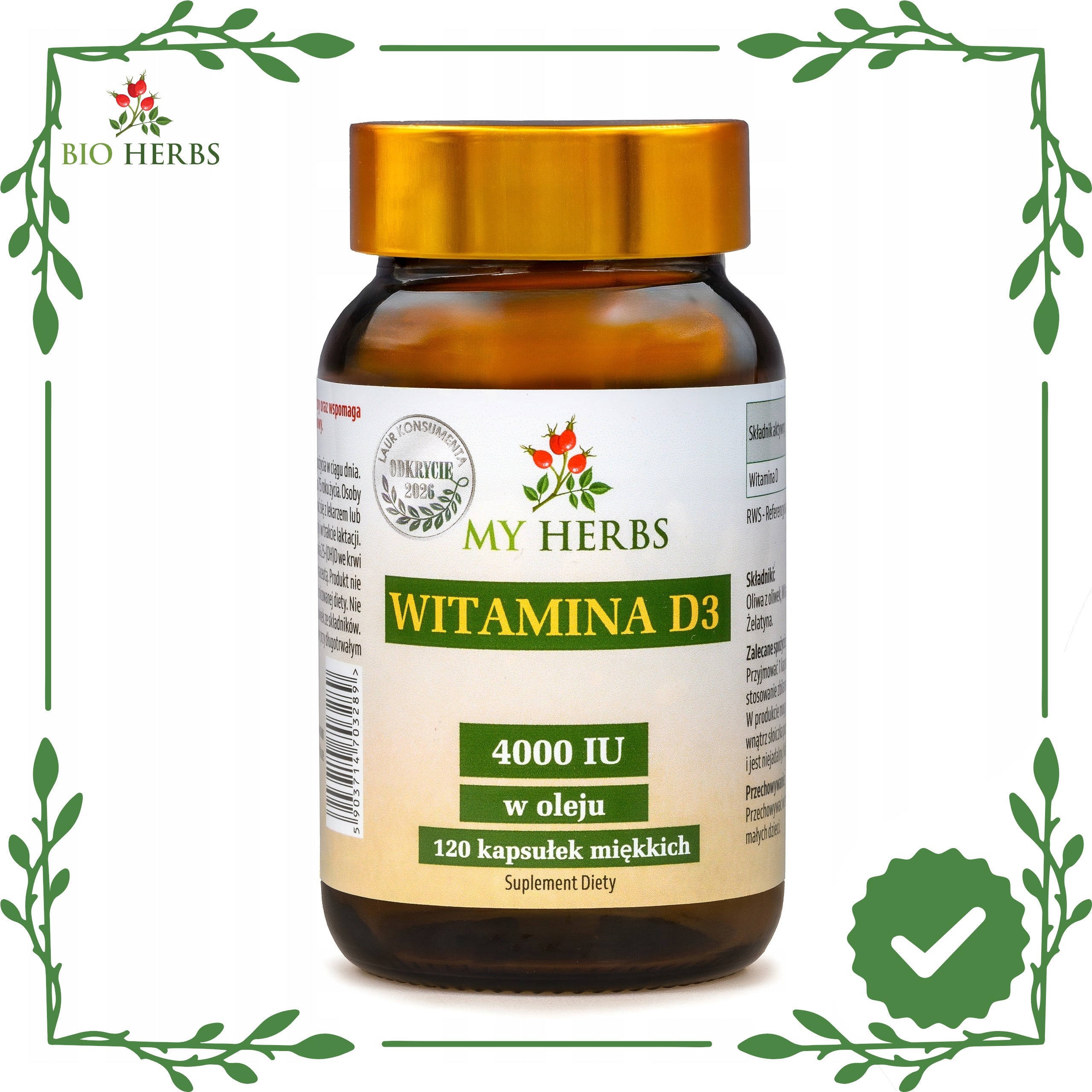 VITAMIN D3 4000 IU IN OIL 120 SOFT CAPSULES Medical device no