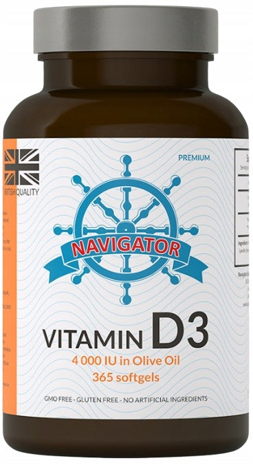 VITAMIN D3 4000 IU Immune System For Growth Navigator 365 pcs. +FREEBIE Manufacturer code 5060667608099