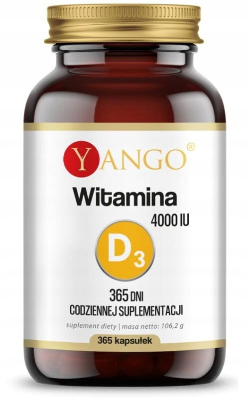 VITAMIN D3 4000 IU YANGO Cholecalciferol Oil Form 365 kaps. Supl. Medical device no