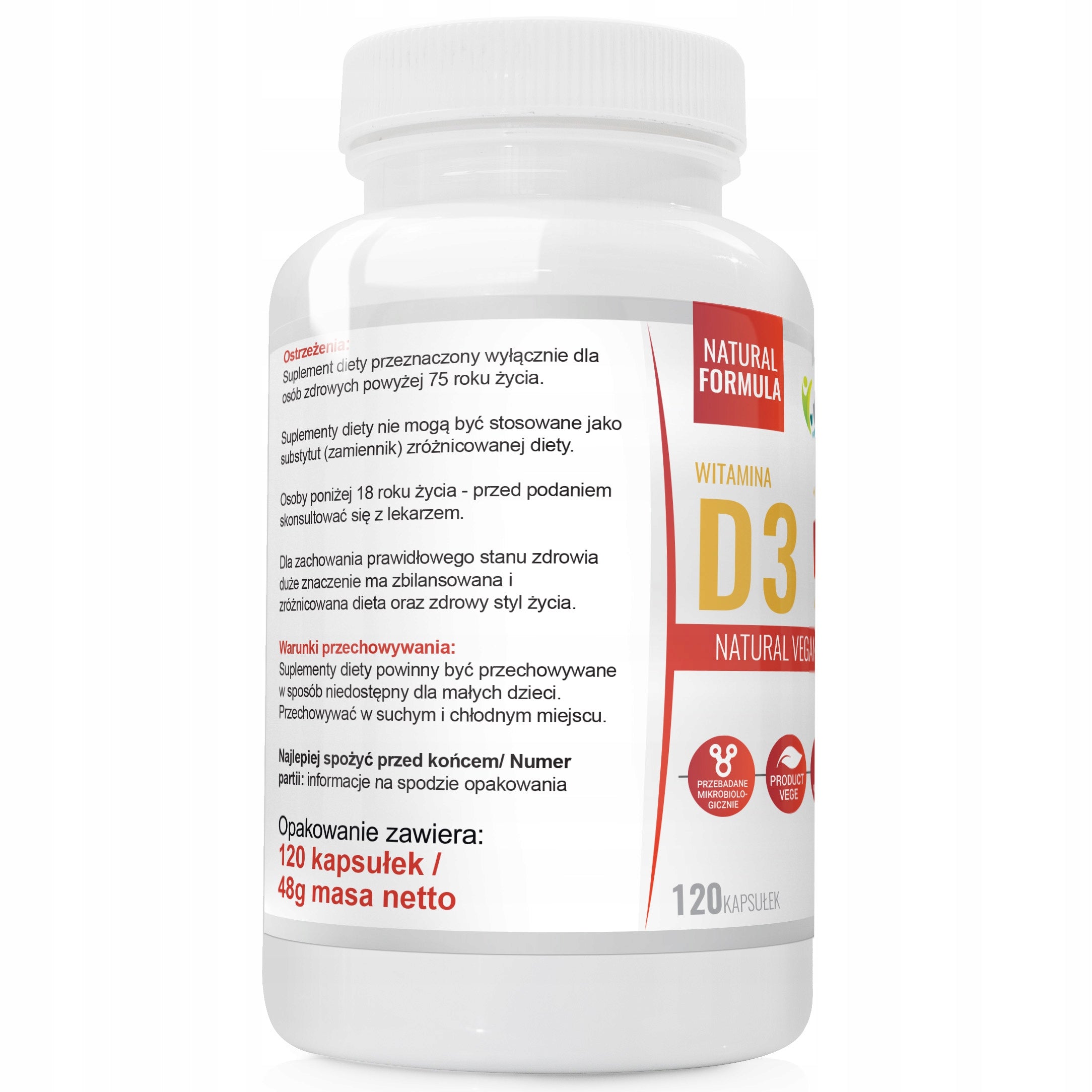 VITAMIN D3 4000IU 100µg MEGA DOSE 100% VEGAN 120 Brand Wish Pharmaceutical