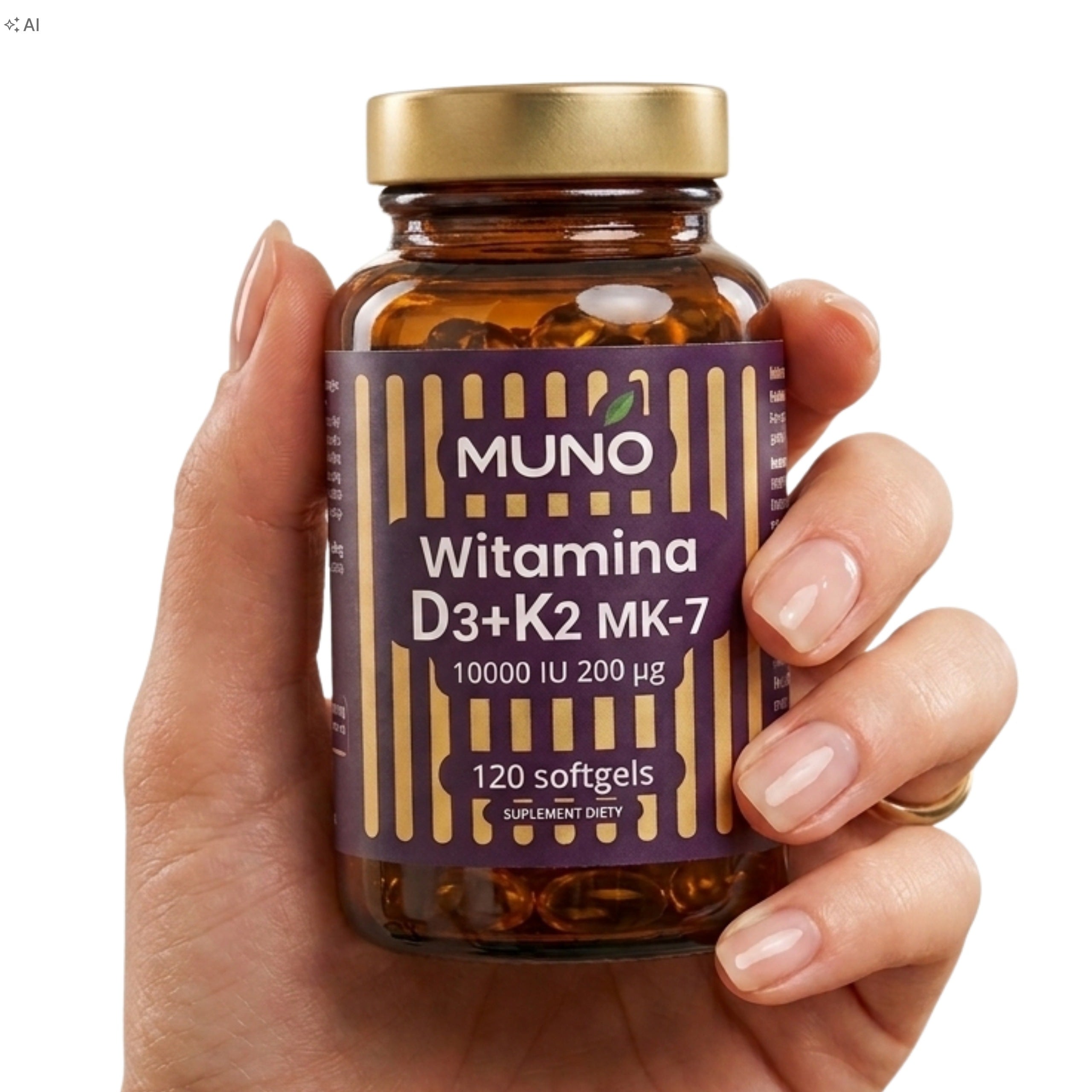 VITAMIN D3+K2 MK-7 10 000 + 200 mcg 120 softgels soft capsules