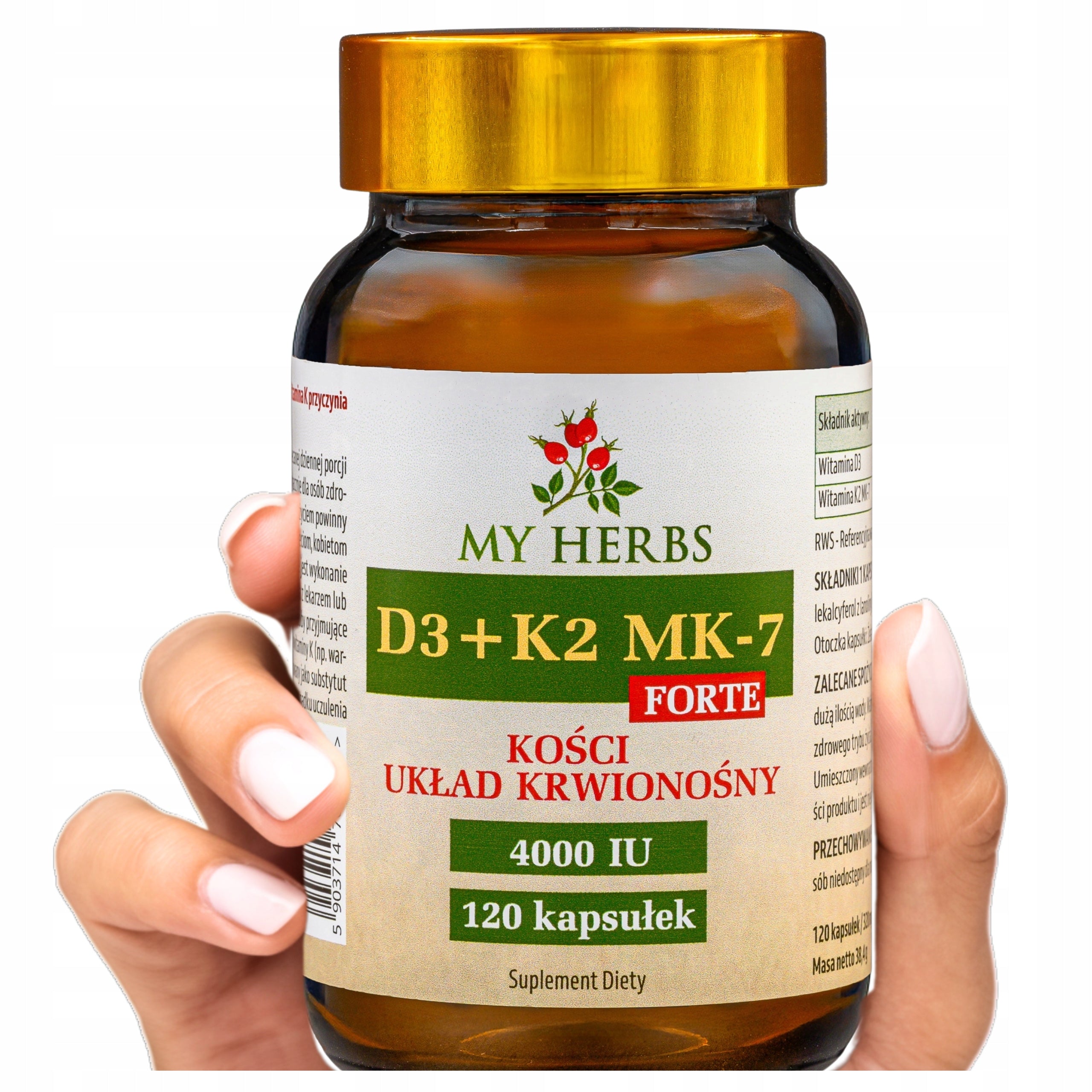 VITAMIN D3 + K2 MK-7 FORTE 4000IU IMMUNITY, HEART, BONES, TEETH