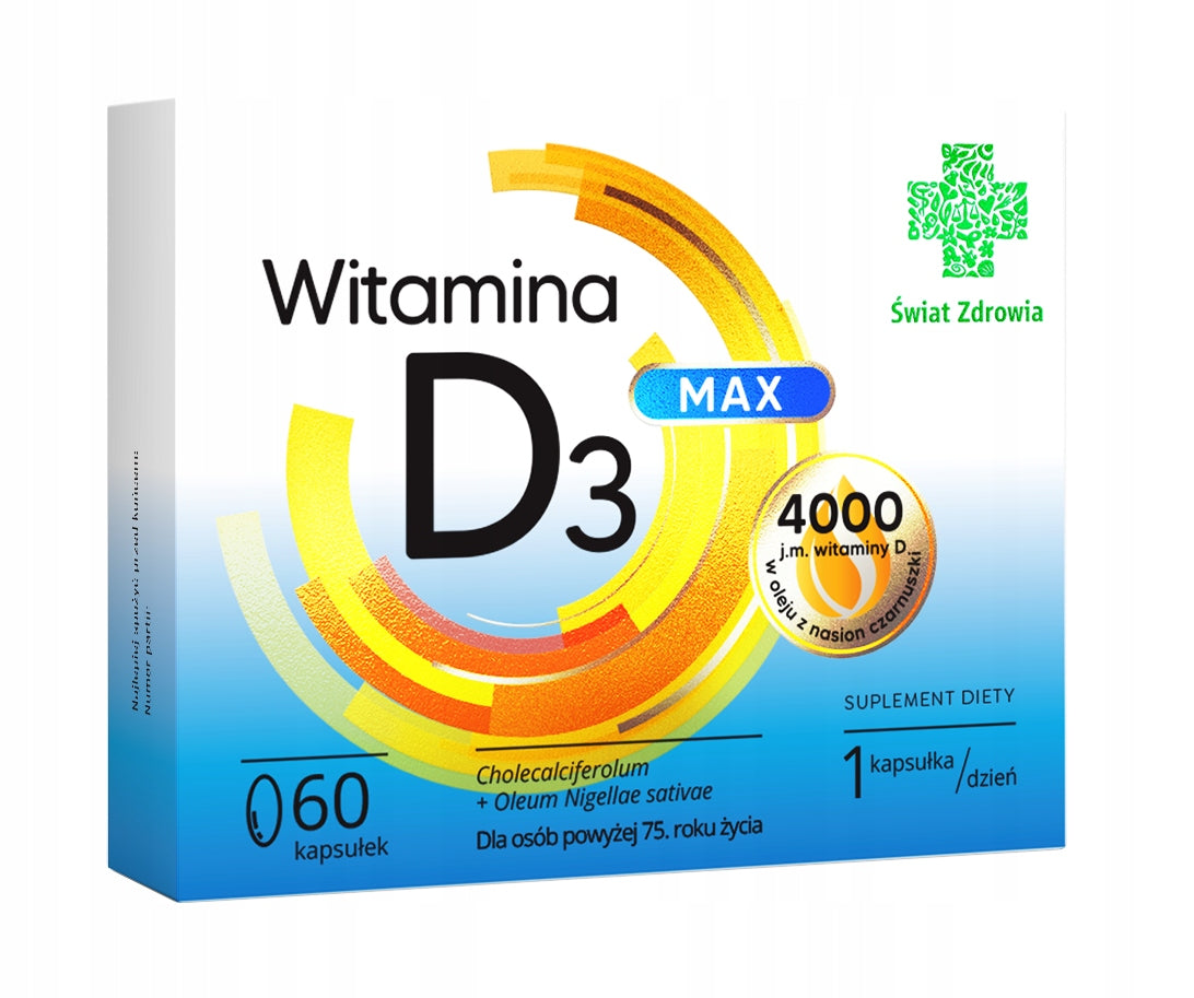 VITAMIN D3 MAX, 60 pcs. World Health