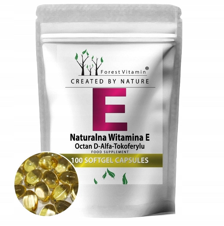 VITAMIN E NATURAL 400IU 100 CAPSULES SOFTGEL OLIVE OIL ANTIOXIDANT