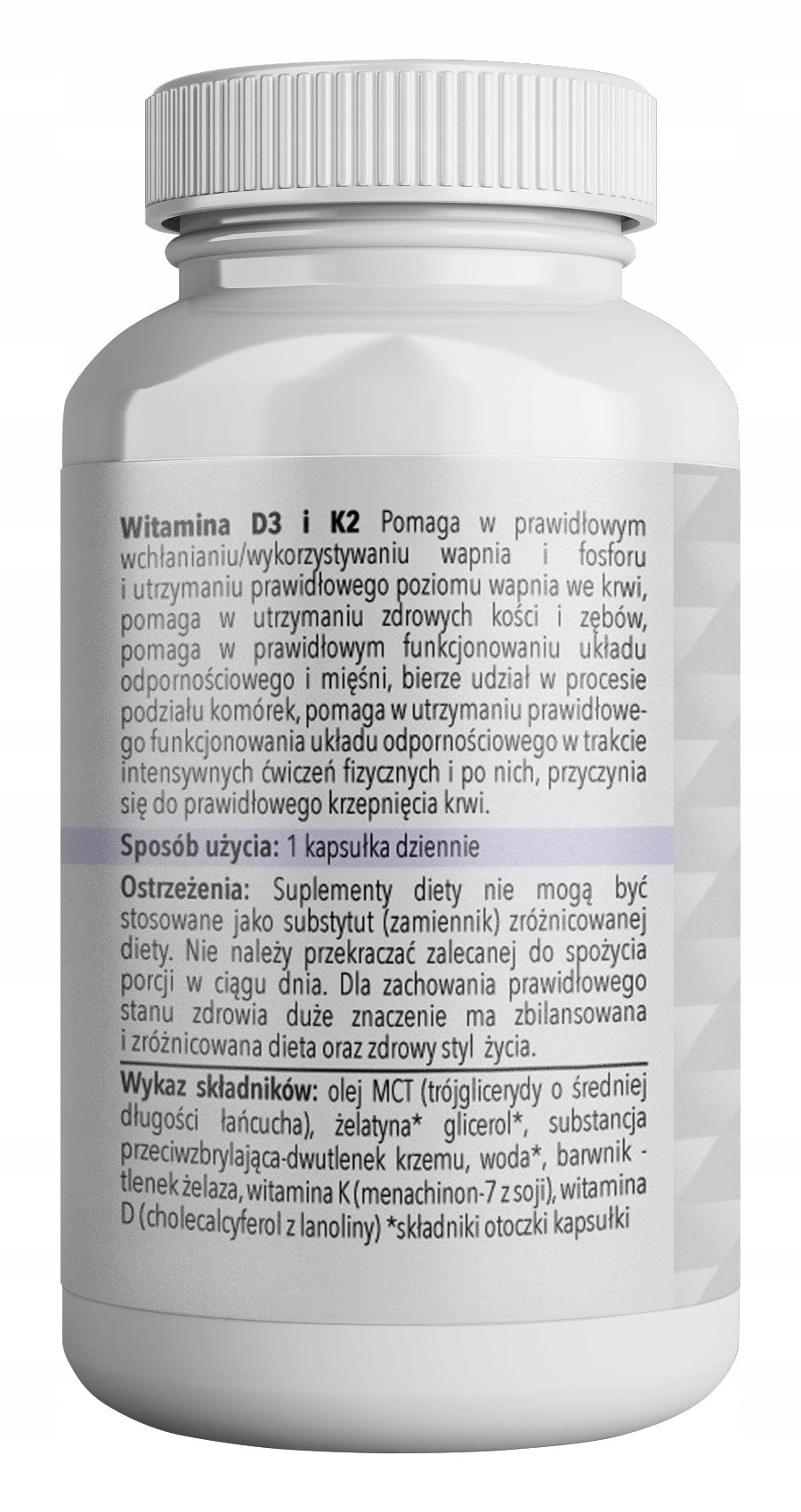 VITAMIN K2 MK7 + D3 OIL MCT 120pcs / BIOSWENA Packaging status original