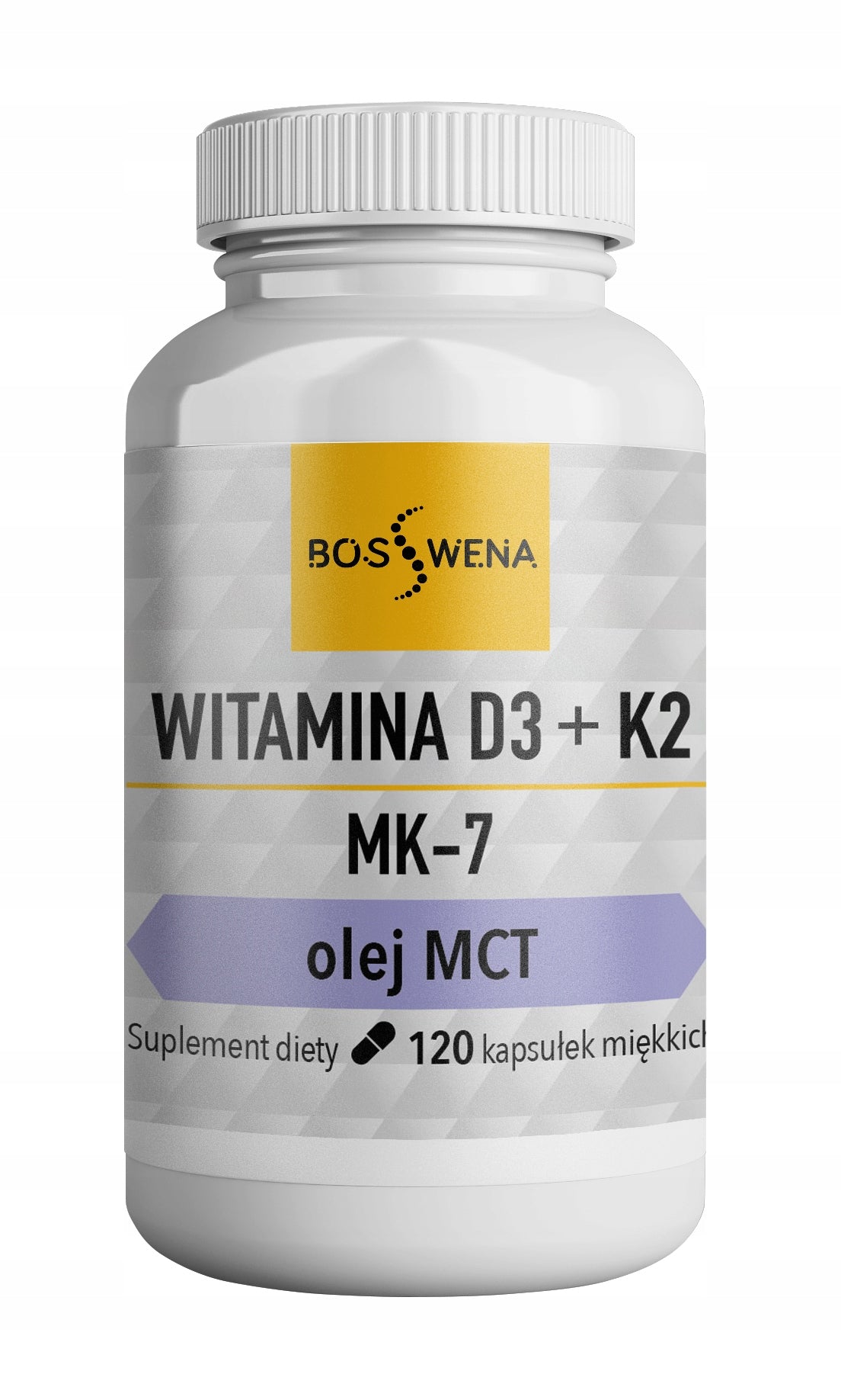 VITAMIN K2 MK7 + D3 OIL MCT 120pcs / BIOSWENA