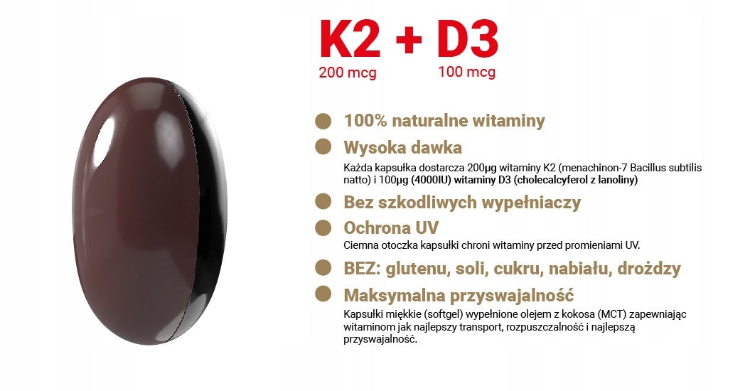 VITAMIN K2 MK7 natto + D3 4000IU + COCONUT OIL MCT Alto Pharma 120 kaps. Brand Alto Pharma
