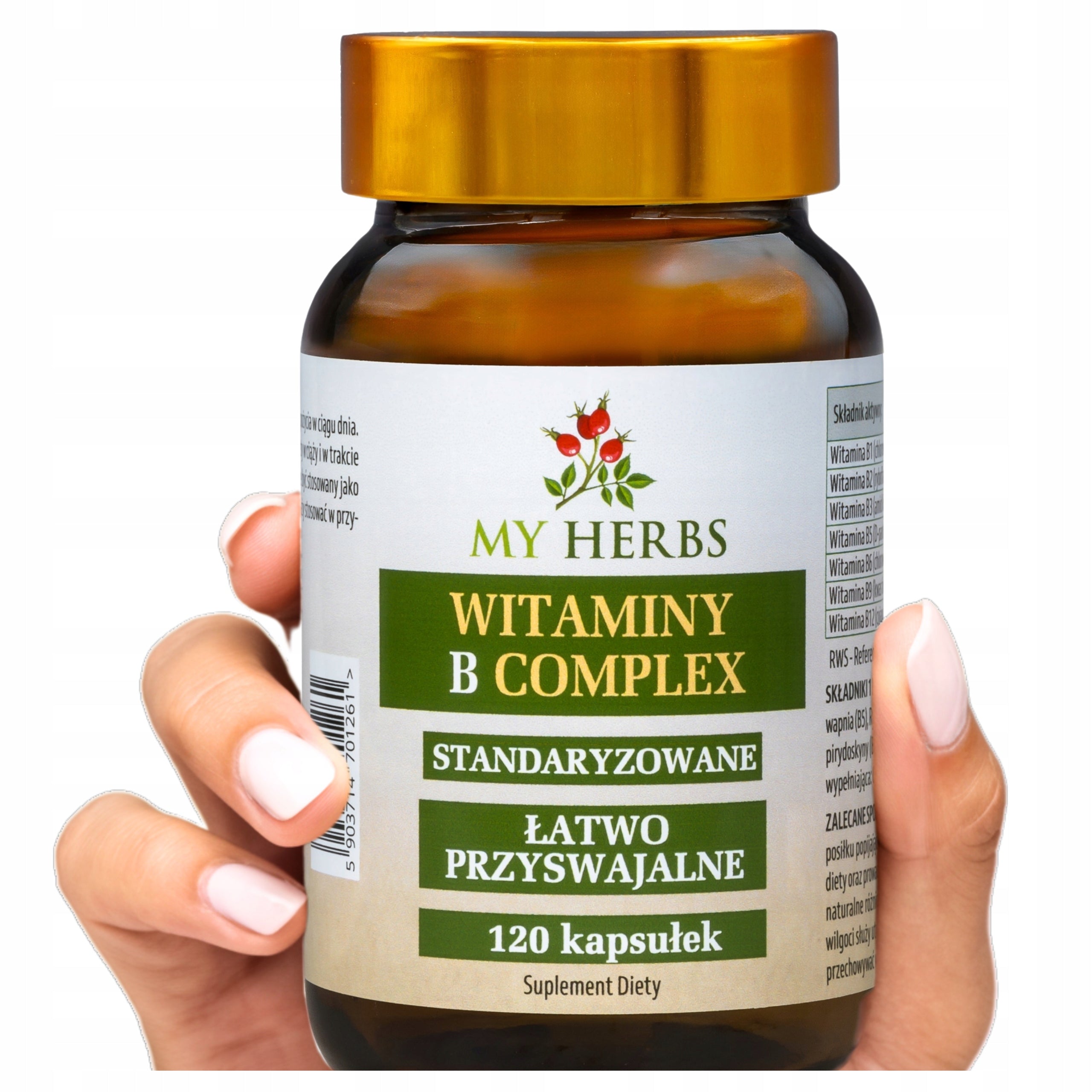 VITAMINS B COMPLEX 120pcs B1 B2 B3 B5 B6 B9 B12