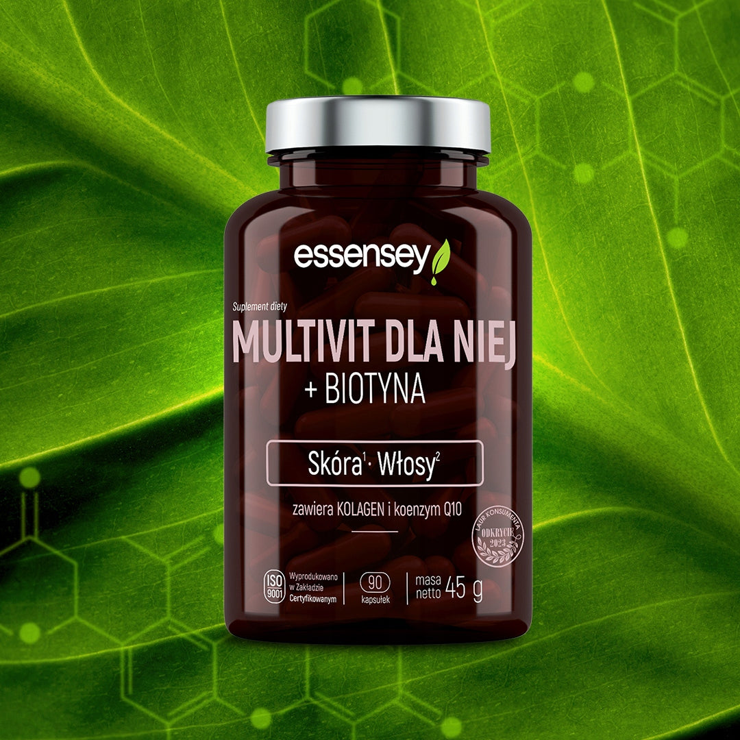 VITAMINS FOR WOMEN + COLLAGEN + BIOTIN FOR SKIN HAIR METABOLISM 90 KAPS Brand Essensey