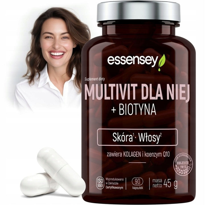 VITAMINS FOR WOMEN + COLLAGEN + BIOTIN FOR SKIN HAIR METABOLISM 90 KAPS Expiration date not specified