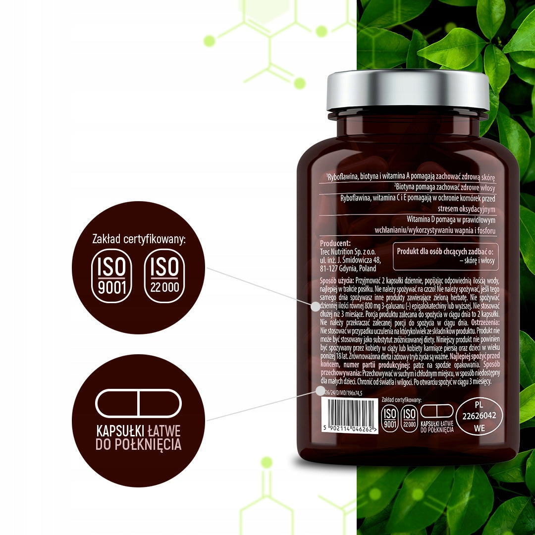 VITAMINS FOR WOMEN + COLLAGEN + BIOTIN FOR SKIN HAIR METABOLISM 90 KAPS Manufacturer code Multiwitamina WIT C A D3 B12, Wit complex