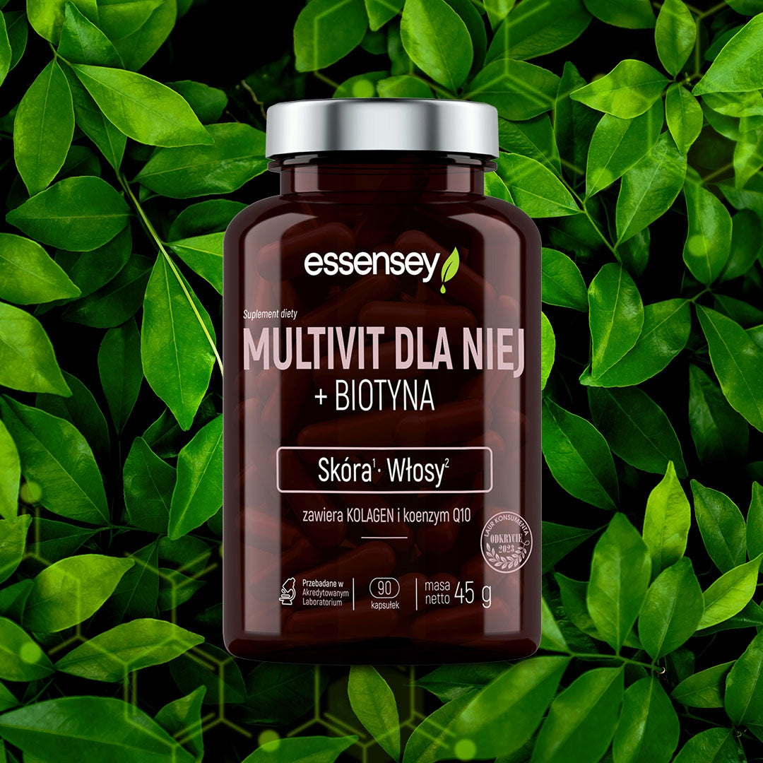 VITAMINS FOR WOMEN + COLLAGEN + BIOTIN FOR SKIN HAIR METABOLISM 90 KAPS Packaging status original