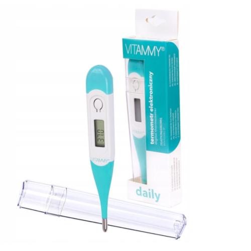 VITAMMY DIALY ELECTRONIC THERMOMETER WITH FLEXIBLE TIP.