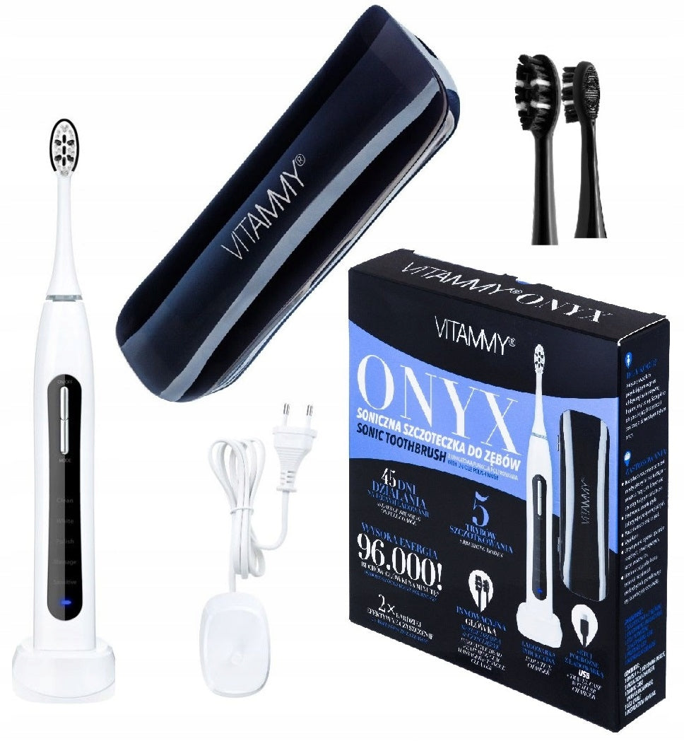 VITAMMY ONYX SONIC ELECTRIC TOOTHBRUSH CASE WITH USB 96000R/M