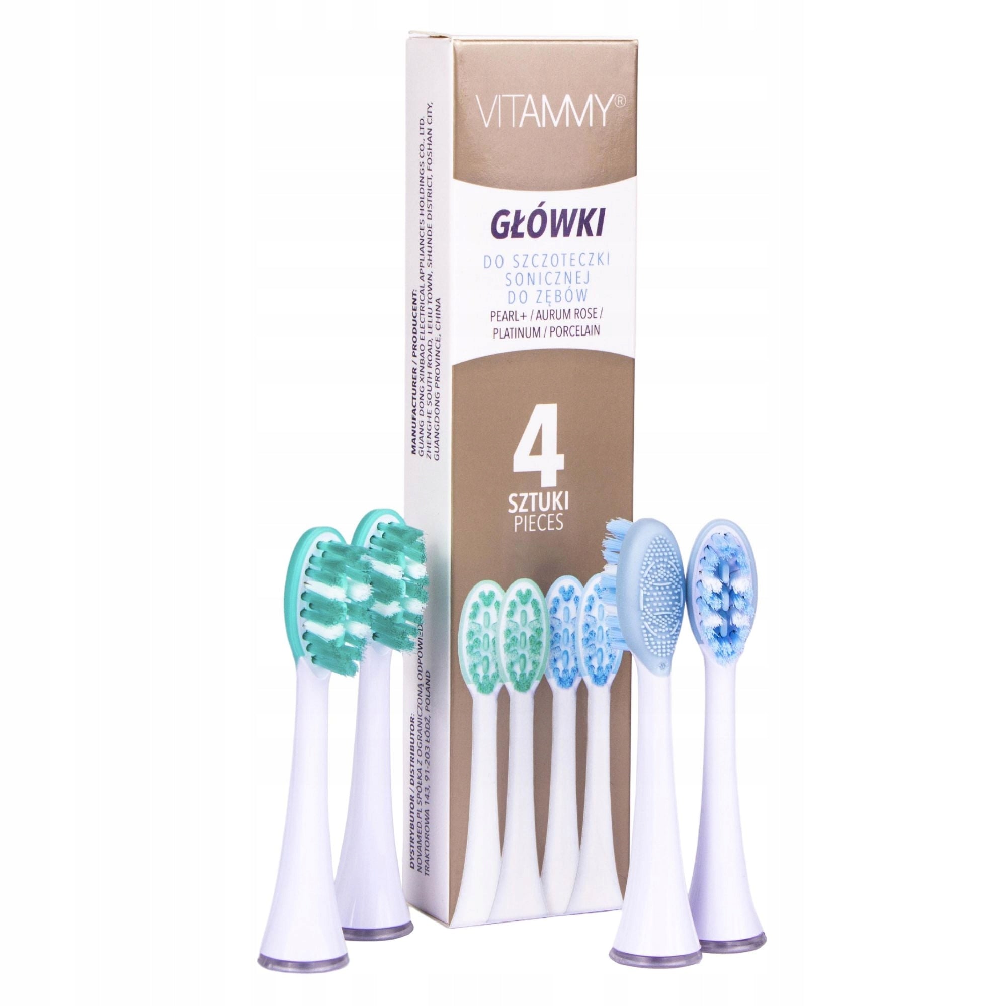 VITAMMY PEARL+ PLATINUM toothbrush heads